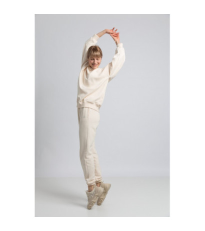 LA057 Bluza z wilkiem - waniliowa