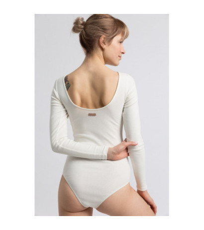LA061 Body z dekoltem na plecach - ecru