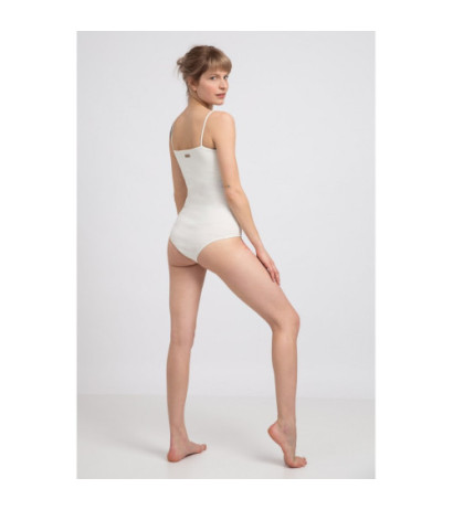 LA063 Body na cienkich ramiączkach - ecru