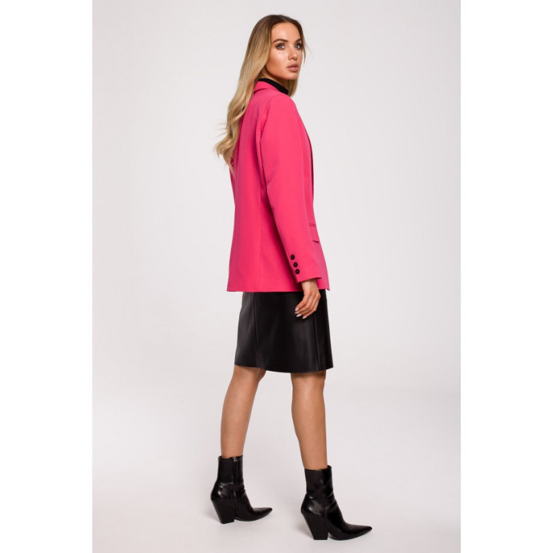 M602 Żakiet zapinany na podszewce - różowy