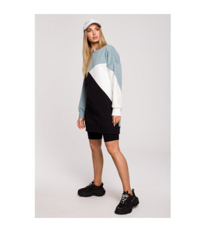 M618 Sukienka trójkolorowa - model 3