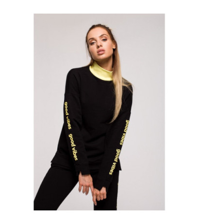 M620 Bluza z logo GOOD VIBES - czarna