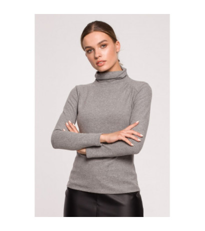 S278 Golf z marszczeniem na boku - szary