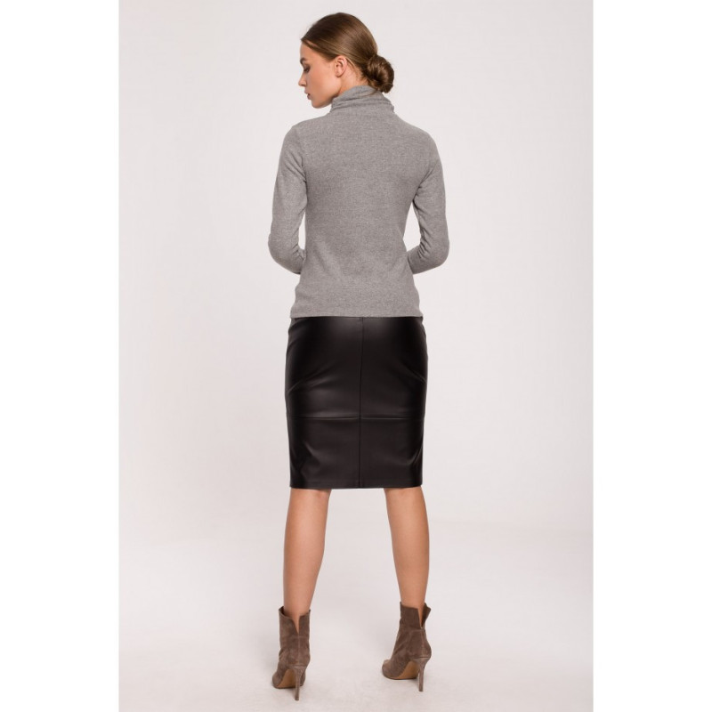 S278 Golf z marszczeniem na boku - szary