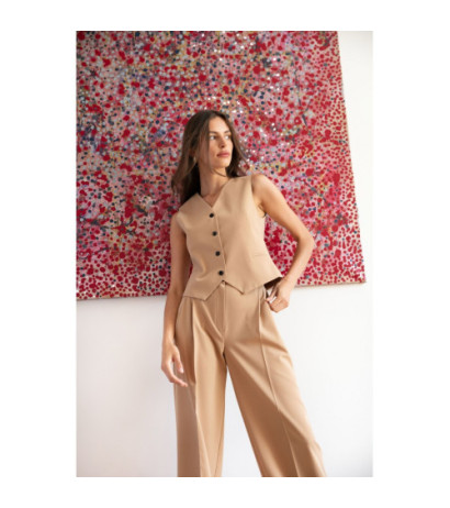 S282 Kamizelka - kamelowa