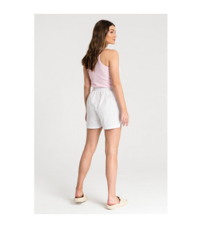 LA080 Szorty a la bokserki do spania - białe
