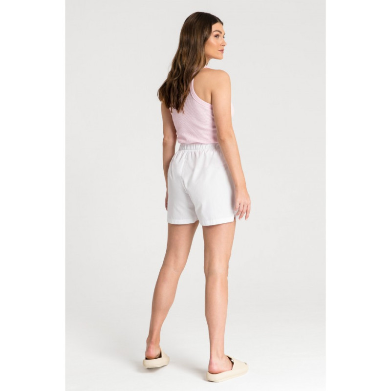 LA080 Szorty a la bokserki do spania - białe