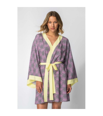LA107 Kimono z kolorowym nadrukiem - model 2