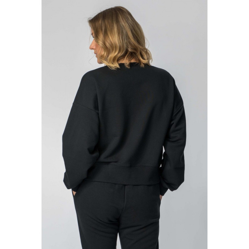 LA111 Bluza ze ściągaczami - czarna