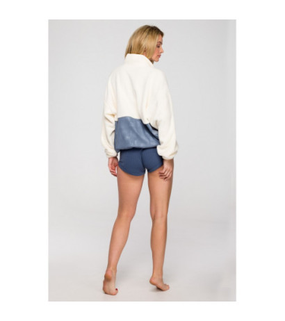 LA114 Pluszowa bluza z kieszenią na rzep - model 3