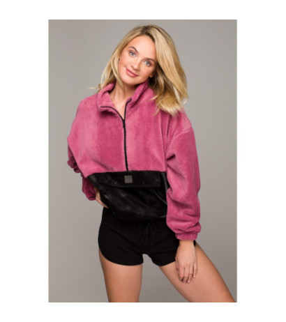 LA114 Pluszowa bluza z kieszenią na rzep - model 4