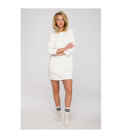 LA130 Sukienka domowa - biała