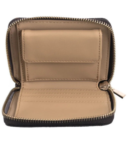 Guess Laurel Slg Small Zip Around SWQE85 00137 Brown Logo (GU704-a) rankinė