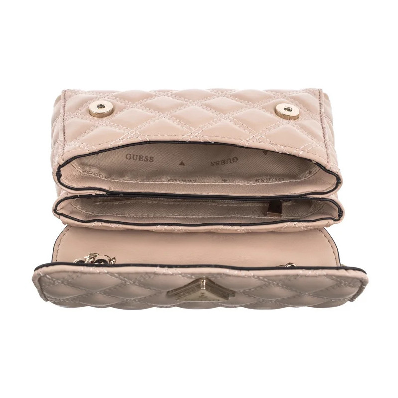 Guess Giully Mini 2 Comp Cnvrtbl Flp HWQG87 48740 Light Beige (GU640-b) rankinė