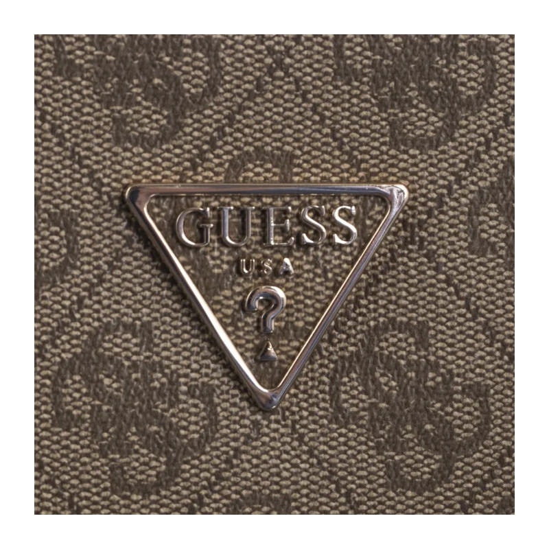 Guess Noelle Mini Top Zip Shoulder HWBG78 79720 Latte Logo/Brown (GU652-b) rankinė