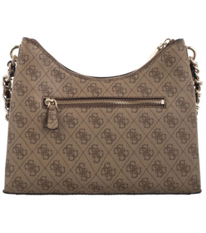 Guess Izzy Top Zip Shoulder Bag HWSG86 54010 Latte Logo/Brown (GU712-a) rankinė