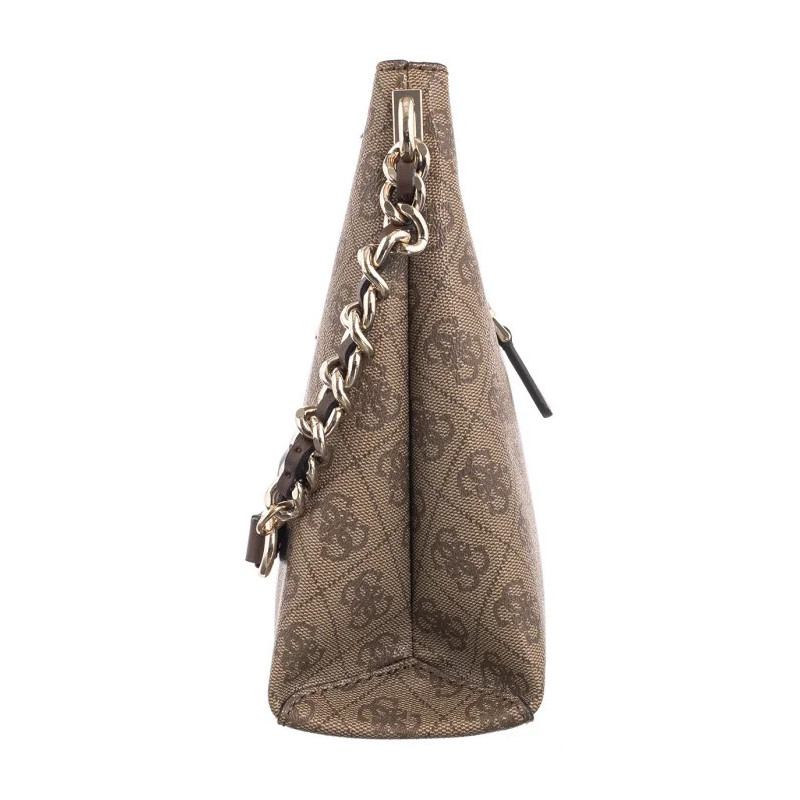 Guess Izzy Top Zip Shoulder Bag HWSG86 54010 Latte Logo/Brown (GU712-a) rankinė