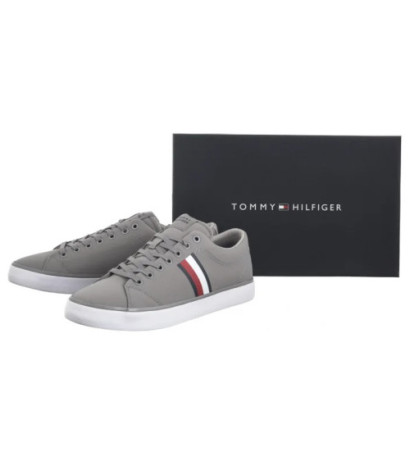 Tommy Hilfiger TH Hi Vulc Low Core Stripes Mesh Universal Grey FM0FM05393 PRY (TH1256-a) sportiniai bateliai 