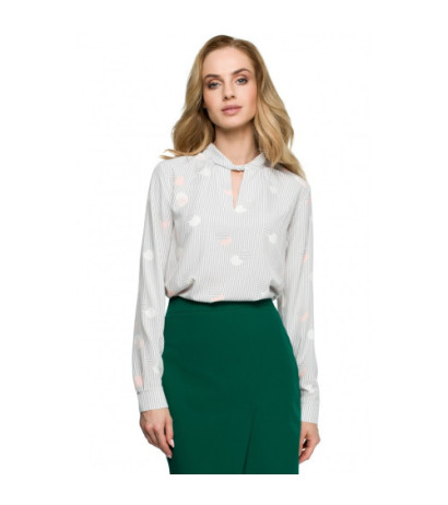 S125 Kobieca bluzka z nadrukiem - model 2