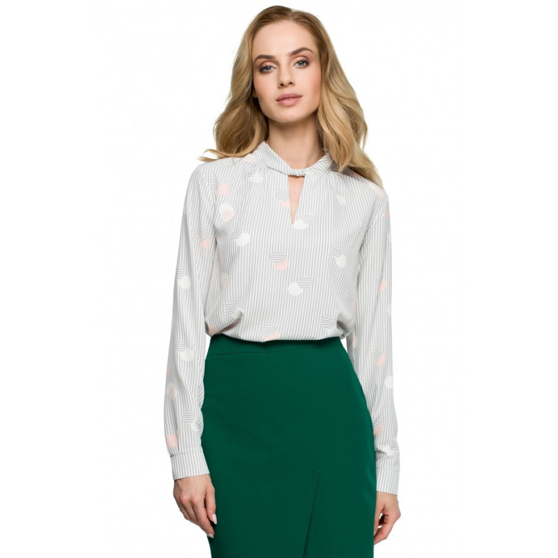 S125 Kobieca bluzka z nadrukiem - model 2