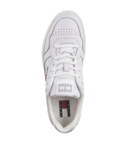 Tommy Hilfiger Tjm Cupsole Leather Ess White EM0EM01443 YBR (TH1169-b) sportiniai bateliai