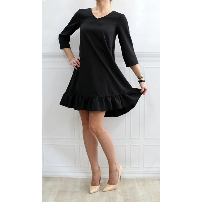 FRILL DRESS BLACK (134ART) FRILL DRESS BLACK (134ART)