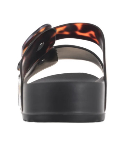 Melissa Cozy Slide AD 33913/AN716 Black/Clear Tortoise (ML328-b) Moteriški batai/šlepetės