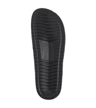 Melissa Cozy Slide AD 33913/AN716 Black/Clear Tortoise (ML328-b) Moteriški batai/šlepetės