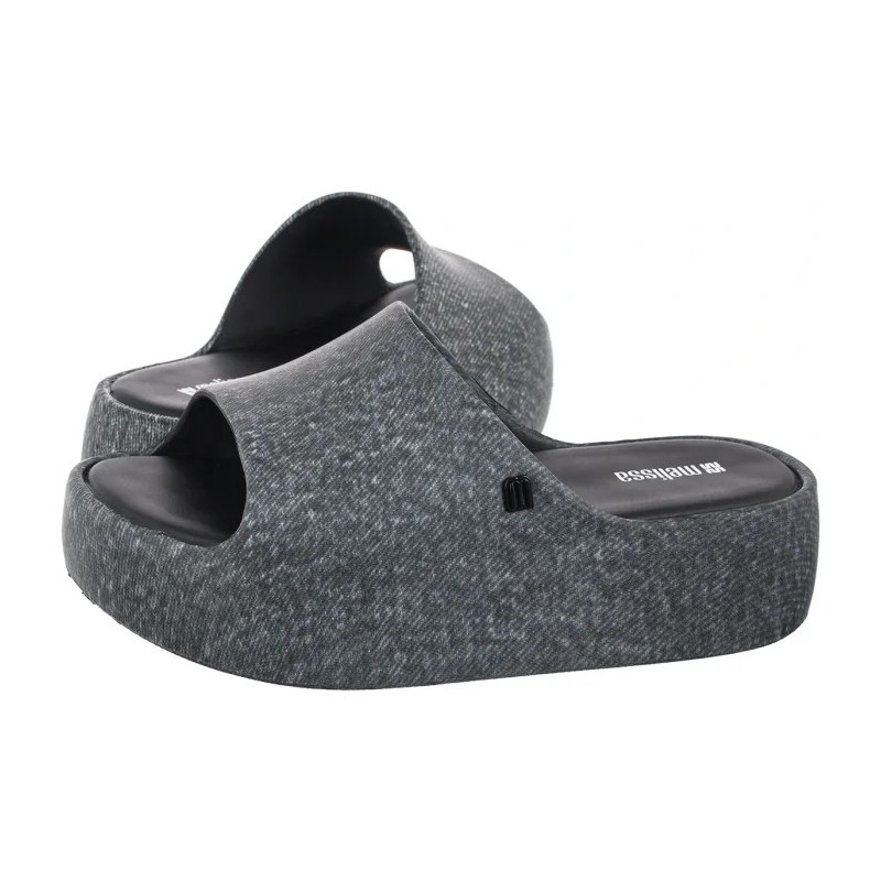 Melissa Free Platform Slide Denim AD 36149/BG691 Black Jeans (ML345-a) Moteriški batai/šlepetės