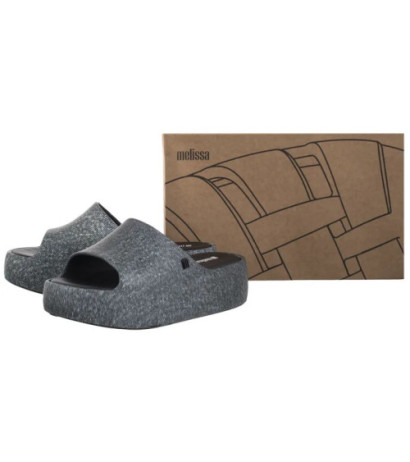 Melissa Free Platform Slide Denim AD 36149/BG691 Black Jeans (ML345-a) Moteriški batai/šlepetės