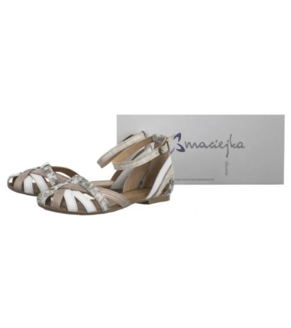Maciejka Złoto-Białe 01924-48/00-5 (MA600-j) sandalai