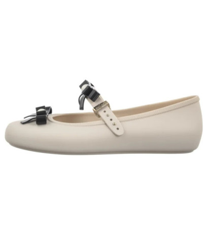 Melissa Soft Ballerina Bow AD 35971/BE620 Beige/Black (ML339-a) bateliai