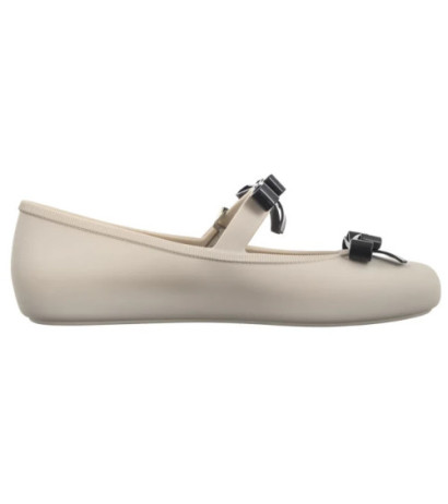 Melissa Soft Ballerina Bow AD 35971/BE620 Beige/Black (ML339-a) bateliai