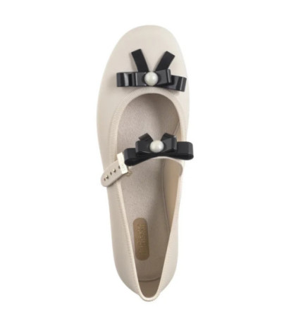 Melissa Soft Ballerina Bow AD 35971/BE620 Beige/Black (ML339-a) bateliai