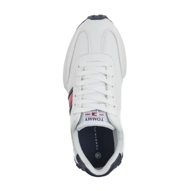 Tommy Hilfiger Flag Low Cut Lace-Up Sneaker White/Blue T3X9-33877-1695X336 (TH1287-a) sportiniai bateliai