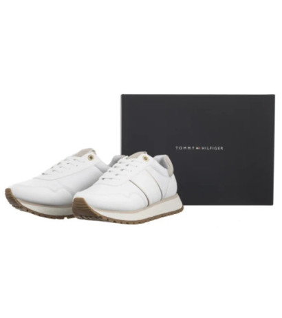 Tommy Hilfiger Low Cut Lace-Up Sneaker White/Beige T3A9-33758-1695X223 (TH1288-a) sportiniai bateliai