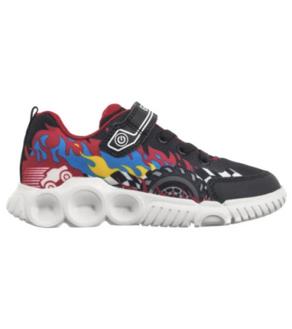 Geox J Wroom B. D -Pr.Mesh + Pr.Dbk Black/Red J55GAD 02ACE C0048 (GE205-a) sportiniai bateliai