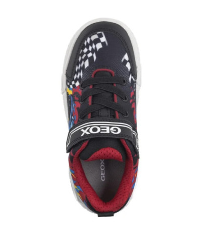 Geox J Wroom B. D -Pr.Mesh + Pr.Dbk Black/Red J55GAD 02ACE C0048 (GE205-a) sportiniai bateliai