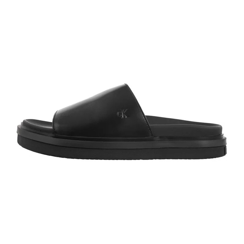 Calvin Klein Flat Molded Sandal Slide Triple Black YW0YW01710 0GJ (CK628-a) Moteriški batai/šlepetės
