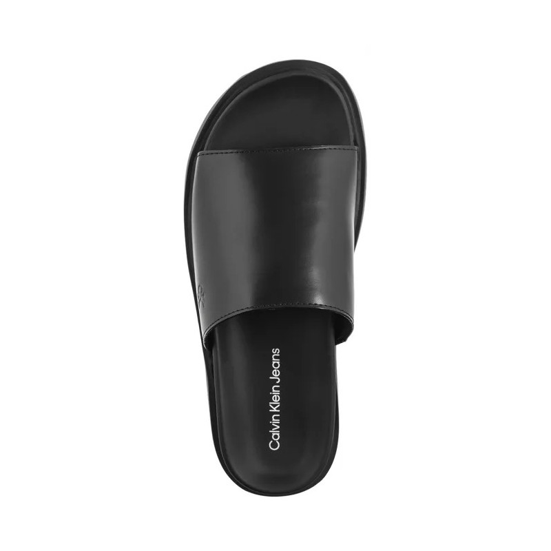 Calvin Klein Flat Molded Sandal Slide Triple Black YW0YW01710 0GJ (CK628-a) Moteriški batai/šlepetės