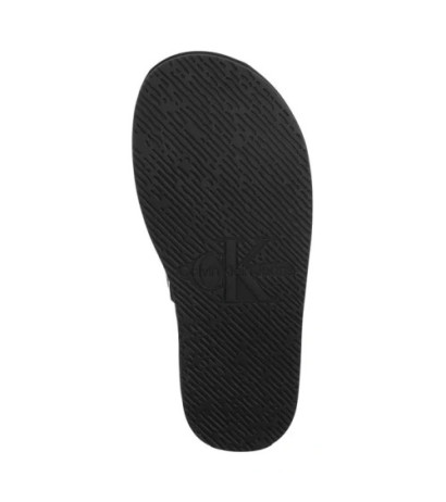 Calvin Klein Flat Molded Sandal Slide Triple Black YW0YW01710 0GJ (CK628-a) Moteriški batai/šlepetės