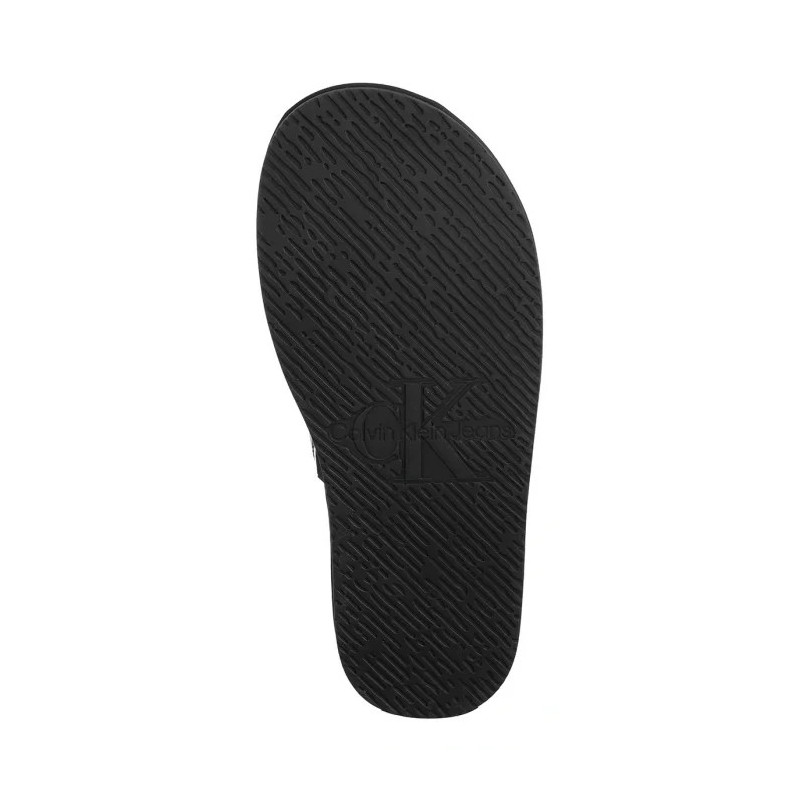 Calvin Klein Flat Molded Sandal Slide Triple Black YW0YW01710 0GJ (CK628-a) Moteriški batai/šlepetės