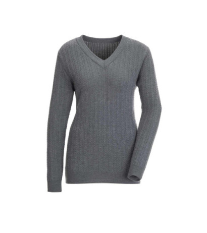 Création l premium merino kašmyro džemperis, pilkos spalvos