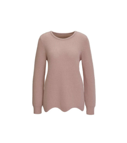 Création l premium merino vilnos megztinis, rožinis