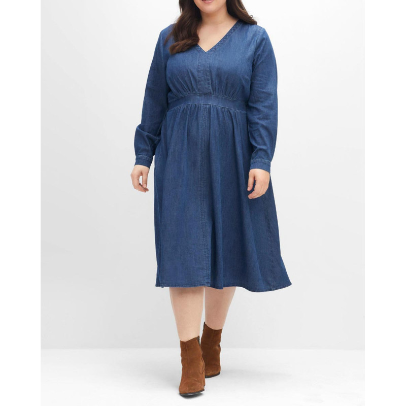 Sheego džinsinė suknelė , bleu used denim