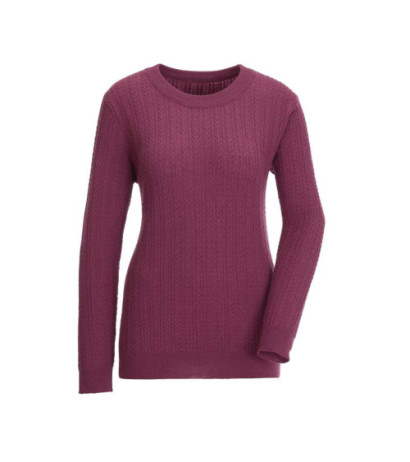 Création l premium merino kašmyro megztinis, uogų spalvos