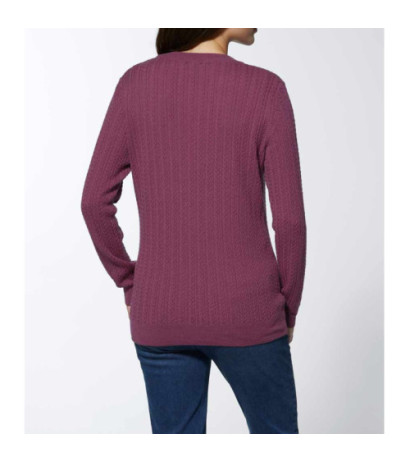 Création l premium merino kašmyro megztinis, uogų spalvos