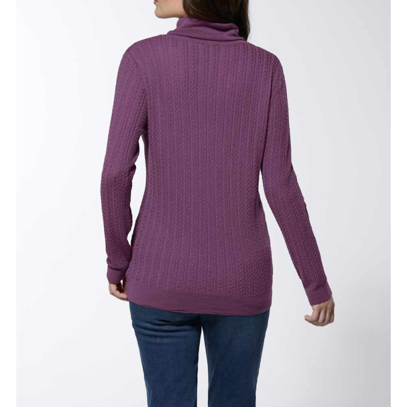 Création l premium merino kašmyro megztinis golfu, alyvinis