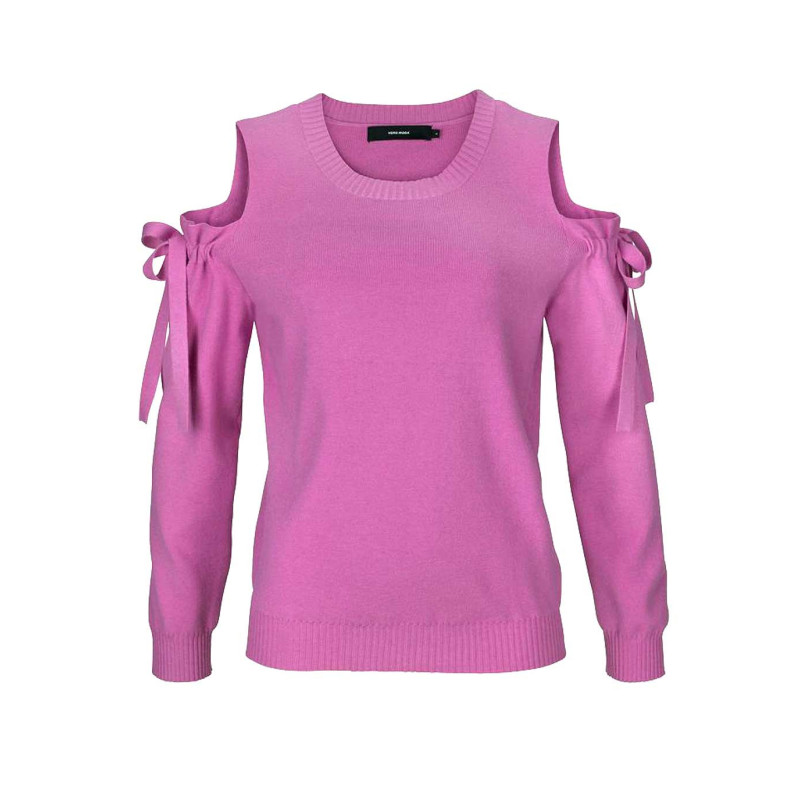 Vero moda firminis megztinis su iškirptėmis, rožinės spalvos