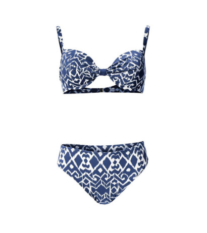 Class international optimiser bikinis su petnešėlėmis, tamsiai baltas, e formos